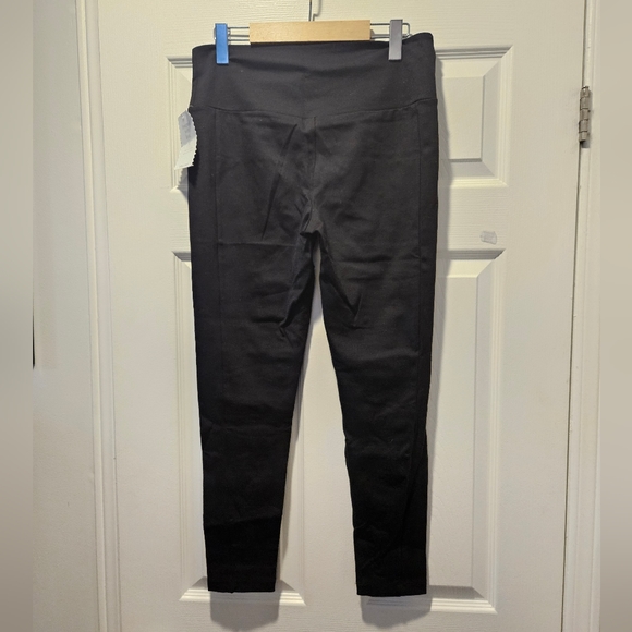 STELLA & DOT NWT SIZE M "YOU ARE LOVED" BLACK PONTE KNIT LEGGINGS - Picture 2 of 5